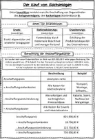 Vorschau - Stundenentwürfe - Der Kauf von Sachanlagen BwR 9 II Lehrplan Plus - Seite 1