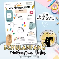 Vorschau - Arbeitsblätter - Meilenstein-Poster zum Schulanfang - Seite 1