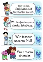 Vorschau - Poster - Klassenregeln Quallenklasse Klassentier Qualle - Seite 1
