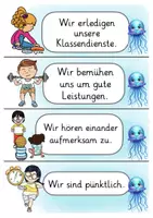 Vorschau - Poster - Klassenregeln Quallenklasse Klassentier Qualle - Seite 2