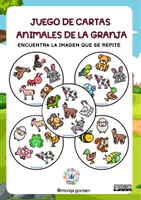 Vista previa - Juegos / Gamificación - Juego de Cartas de la Granja (Farm Animals Matching pairs) - Portada