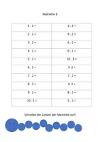 Vorschau - Arbeitsblätter - Malreihen - Deckblatt