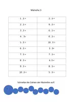 Vorschau - Arbeitsblätter - Malreihen - Seite 1