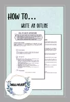 Vorschau - Merkblätter - How to write an outline - aspektorientierte Zusammenfassung im Englischunterricht - Deckblatt