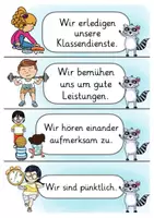 Vorschau - Poster - Klassenregeln Waschbärklasse Klassentier Waschbär - Seite 2