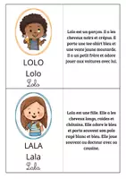 Aperçu - Cartes d'exercices - Fiches d'identité classe inventée - Page 1