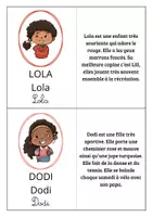 Aperçu - Cartes d'exercices - Fiches d'identité classe inventée - Page 2