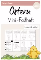 Vorschau - Arbeitsblätter - Mini-Faltheft: Ostern (Lesen & Malen) - Deckblatt
