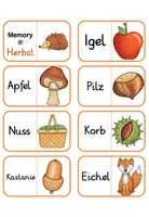 Vorschau - Spiele - Herbst: Lesen und Legen - Domino® – Lesetraining in der 1.–2. Klasse (FREEBIE) - Seite 1