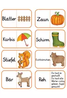 Vorschau - Spiele - Herbst: Lesen und Legen - Domino® – Lesetraining in der 1.–2. Klasse (FREEBIE) - Seite 3