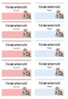 Vorschau - Fördermaterial/Inklusion - Förderkarten - Einladung zum Förderunterricht - Seite 1