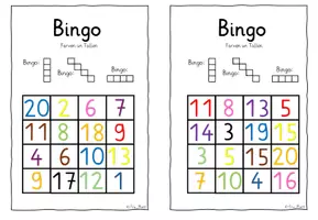 Vorschau - Spiele - Bingo Farven un Tallen (Farben und Zahlen) Niederdeutsch - Seite 3