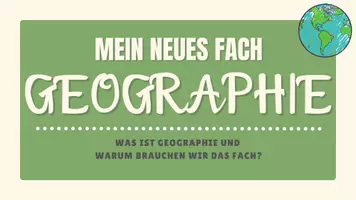 Vorschau - Arbeitsblätter - Einführung in das Fach Geographie / Erdkunde - Die erste Stunde Geographie / Erdkunde (Präsentation, Arbeitsblätter und Lösungen) - Seite 1
