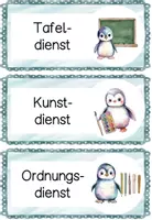 Vorschau - Merkblätter - Dienste Pinguinklasse | Klassendienste & Ämter | Klassentier Pinguin | Grundschule | Klassenorganisation 🐧 - Seite 2