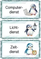 Vorschau - Merkblätter - Dienste Pinguinklasse | Klassendienste & Ämter | Klassentier Pinguin | Grundschule | Klassenorganisation 🐧 - Seite 3
