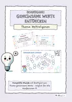 Vorschau - Spiele - Gemeinsam Werte entdecken - ein kooperatives Brettspiel! - Deckblatt