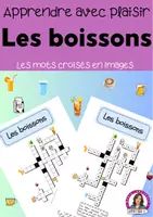 Vorschau - Arbeitsblätter - Les boissons - Les mots croisés en images Kreuzworträtsel - Deckblatt