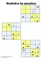 anteprima - Esercizi - Sudoku in musica, livello 1 - Pagina 1