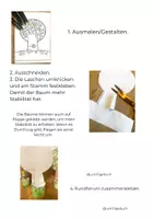 Vorschau - Arbeitsblätter - Mal- und Bastelvorlagen, Jahreszeitenbäume #umwelt - Seite 1