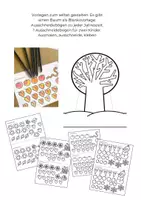 Vorschau - Arbeitsblätter - Mal- und Bastelvorlagen, Jahreszeitenbäume #umwelt - Seite 2