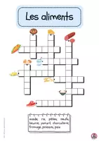 Vorschau - Arbeitsblätter - Les aliments (Les mots croisés en images) Kreuzworträtsel - Seite 1