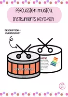 Vista previa - Tarjetas / Manipulativos - MUSICAL INSTRUMENTS KEYCHAIN PACK - página 1