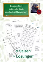 Vorschau - Arbeitsblätter - Materialpaket Konjunktiv 1 und 2 - Seite 1