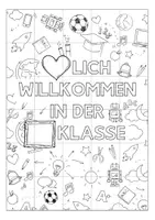 Vorschau - Mal- und Bastelvorlagen - Klassentier Willkommen Gemeinschaftsbild Kooperatives Poster - Seite 3