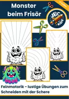 Vorschau - Arbeitsblätter - ✂️Scherenübungen Monster – 16 Arbeitsblätter zur Feinmotorik (Kindergarten & Vorschule) - Deckblatt