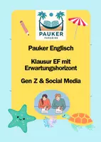 Vorschau - Prüfungsvorbereitung - Pauker Englisch Klausur EF mit EWH: Gen Z & Social Media - Deckblatt