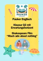 Vorschau - Prüfungsvorbereitung - Pauker Englisch Klausur Q2 EWH: Shakespeare Film “Much ado about nothing” - Deckblatt