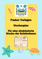 Vorschau - Prüfungsvorbereitung - Pauker Wochenplaner: Struktur für deine SchülerInnen - Deckblatt
