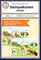 Vorschau - Anderer Materialtyp - Stempelkarten: Klassentier Ameise (Verstärkungs-/Belohnungssystem/Token) - Deckblatt
