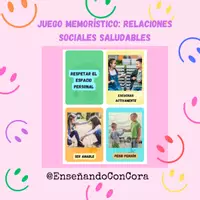 Vista previa - Juegos / Gamificación - Juego memorístico relaciones sociales saludables - Portada