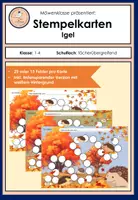 Vorschau - Anderer Materialtyp - Stempelkarten: Klassentier Igel (Verstärkungs-/Belohnungssystem/Token) - Deckblatt