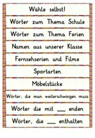 Vorschau - Aufgabenkarten - Freebie: Ideen zum Wörter schwingen - Seite 1