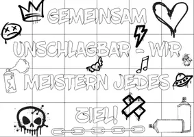 Vorschau - Arbeitsblätter - Kooperatives Klassenposter - Gemeinsam unschlagbar - Schuljahresanfang - Seite 1