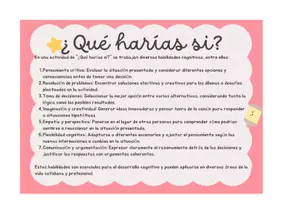 Vista previa - Unidades / Secuencias / Situaciones de Aprendizaje - ¿Qué harías sí? Argumentación y toma de decisiones - Portada