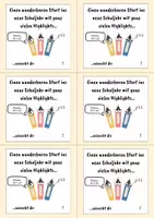 Vorschau - Mal- und Bastelvorlagen - Schilder/Kärtchen für das neue Schuljahr-Motivation - Seite 1