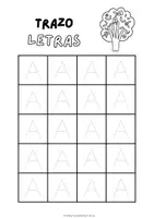 Vista previa - Hojas de trabajo - TRAZO DE LETRAS - página 3