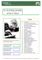 Vorschau - Unterrichtsreihen - richtig schreiben ab der 4. Klasse - Deckblatt