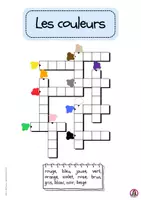 Vorschau - Spiele - Les couleurs (Les mots croisés en images) Kreuzworträtsel - Seite 1