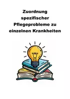 Vorschau - Arbeitsblätter - Krankheit - Pflegeprobleme - Deckblatt