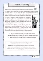 Vorschau - Arbeitsblätter - New York sights - Reading Activity - Seite 1