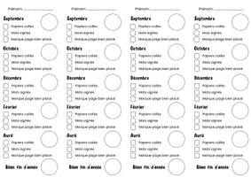 Aperçu - Apprentissages en autonomie - Marque Page - Carnet liaison - Page de couverture