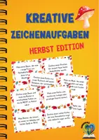Vorschau - Aufgabenkarten - 52 Herbst-Zeichenaufgaben für den Kunstunterricht - Deckblatt