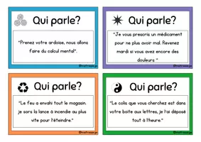 Aperçu - Jeux - Qui parle? - Page 1