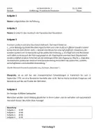 Vorschau - Klassenarbeiten - Aufklärung / Französische Revolution - Klassenarbeit mit Erwartungshorizont (Gymnasium) - Seite 1