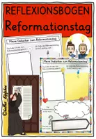 Vorschau - Arbeitsblätter - Martin Luther: Reformationstag Kirchenjahr REFLEXIONSBOGEN - Deckblatt