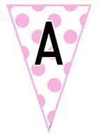 Vorschau - Poster - Buchstabenwimpel pink ganzes Alphabet groß+klein - Seite 1